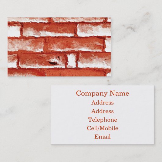 レンガ壁 名刺 (正面/裏面)