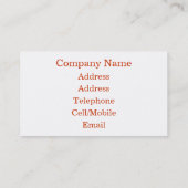 レンガ壁 名刺 (裏面)