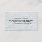 レンガ壁 名刺 (裏面)