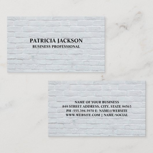レンガ壁 名刺 (正面/裏面)
