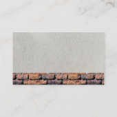 レンガ壁 | 建築ツールと懸命帽子 名刺 (裏面)