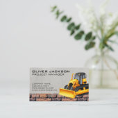 レンガ壁 |建築車 名刺 (スタンド正面)