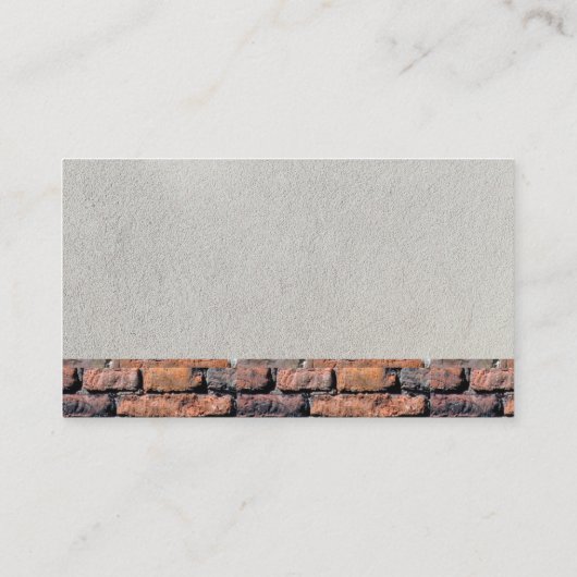 レンガ壁 |建築車 名刺 (裏面)