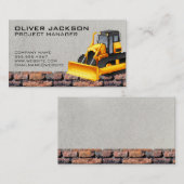 レンガ壁 |建築車 名刺 (正面/裏面)