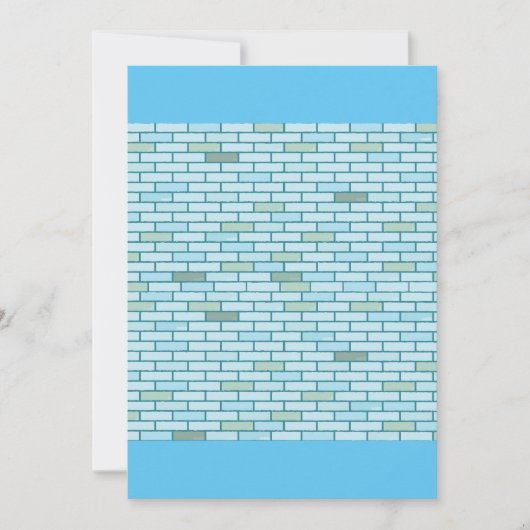 レンガ壁 招待状 (正面)