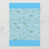 レンガ壁 招待状 (正面)