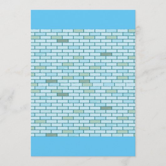 レンガ壁 招待状 (正面)