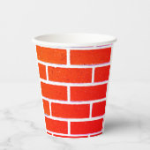 レンガ壁 紙コップ (正面)