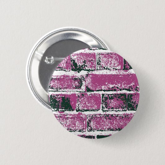 レンガ壁 缶バッジ (正面&裏面)