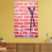 レンガ壁X キャンバスプリント (インサイチュ (リビング))