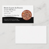 レンガ層と舗装材の建築 名刺 (正面/裏面)