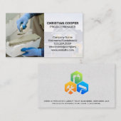 レンガ層の塗り潰し | 自宅修理 名刺 (正面/裏面)