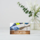 レンガ層 | セメントプラスター 名刺 (スタンド正面)