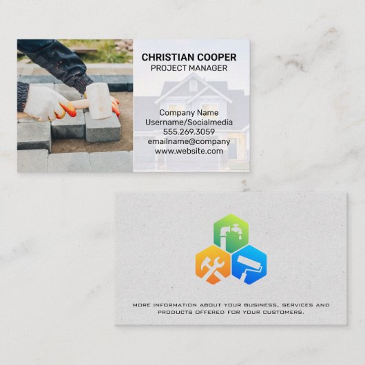 レンガ層 | 歩く道 名刺 (正面/裏面)