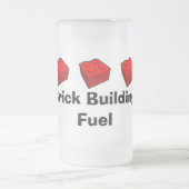 レンガ建物燃料 フロストグラスビールジョッキ (中央)