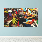 レンガ杭 キャンバスプリント (インサイチュ (ウッドフロア))