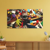 レンガ杭 キャンバスプリント (インサイチュ (リビング))