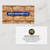 レンガ石壁組積造 名刺 (正面/裏面)