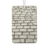 レンガ石畳通り経路自然写真 カーエアーフレッシュナー (裏面)