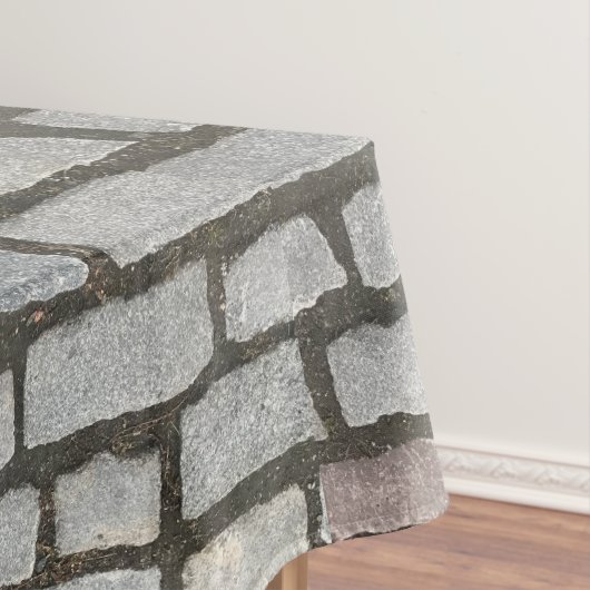 レンガ石畳通り経路自然写真 テーブルクロス (インサイチュ)