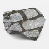 レンガ石畳通り経路自然写真 ネクタイ (ロール)