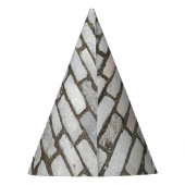 レンガ石畳通り経路自然写真 パーティーハット (裏面)