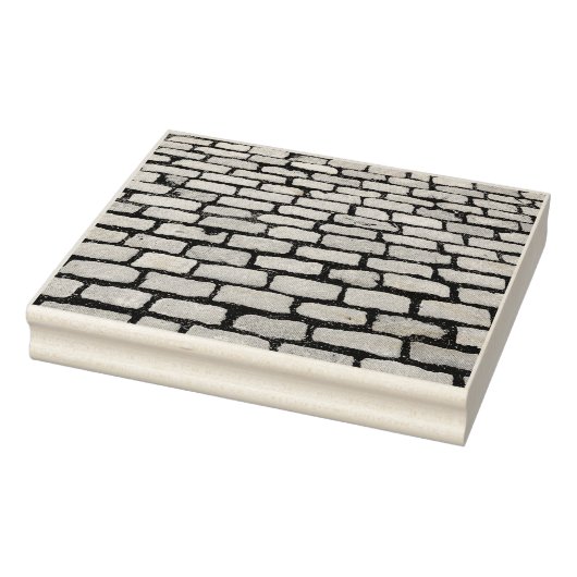 レンガ石畳通り経路自然写真 ラバースタンプ (スタンプ)