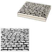 レンガ石畳通り経路自然写真 ラバースタンプ (押印)