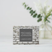 レンガ石畳通り経路自然写真 名刺 (スタンド正面)