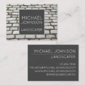 レンガ石畳通り経路自然写真 名刺 (正面/裏面)