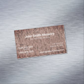 レンガ積みテーマカスタム二重連絡数値 マグネット名刺 (インサイチュ)