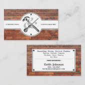 レンガ素朴建築メーソンリープロフェッショナル 名刺 (正面/裏面)