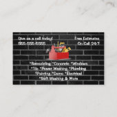 レンガ職人 名刺 (裏面)