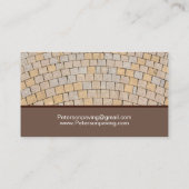 レンガ舗装パティオ建築 名刺 (裏面)