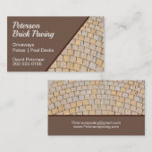 レンガ舗装パティオ建築 名刺 (正面/裏面)