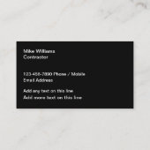 レンガ舗装建築サービス 名刺 (裏面)