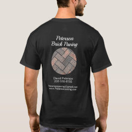 レンガ舗装車道建築事業 Tシャツ