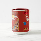 レンガ色の収穫月輝き マグカップ (中央)