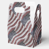 レンガ色彩の鮮やか壁テクスチャの米国国旗 フェイバーボックス (オープン)