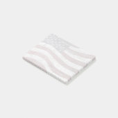 レンガ色彩の鮮やか壁テクスチャの米国国旗 ポストイット (アングル)