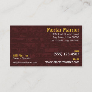 レンガ造りの名刺 名刺