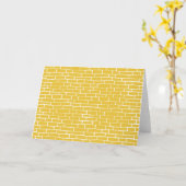 レンガ道路-黄色と透明 カード (黄色い花)