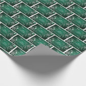 レンガ雪フレーク ラッピングペーパー (角)