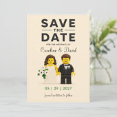 レンガ+おもちゃ+キャラクター+結婚式 セーブザデート (スタンド正面)