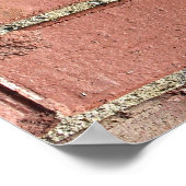 レンガ – アンティーク通り舗装材 ポスター (角)