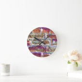 レンガ ラウンド壁時計 (ホーム)