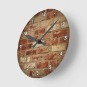 レンガ：土砂時計 ラウンド壁時計 (傾斜)