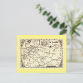 レンゲリーレイクスマップメインヴィンテージ ポストカード (スタンド正面)