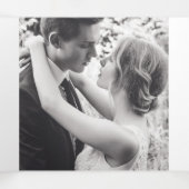 レンコンピンクの花の水結婚彩 三つ折りプログラム (内部中)