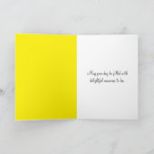 レンシアの誕生日ブーケ カード (内部)